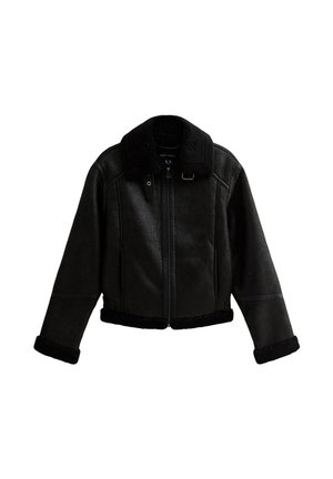 Veste en similicuir - black