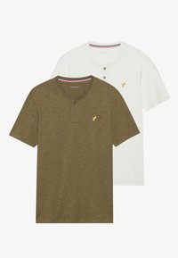 Niet geselecteerd, egret/dark olive