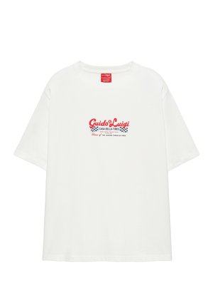 PULL&BEAR, CARS REGULAR FIT - T-SHIRT - T-shirt con stampa - white