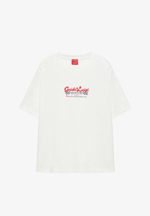 PULL&BEAR, CARS REGULAR FIT - T-SHIRT - T-shirt con stampa - white
