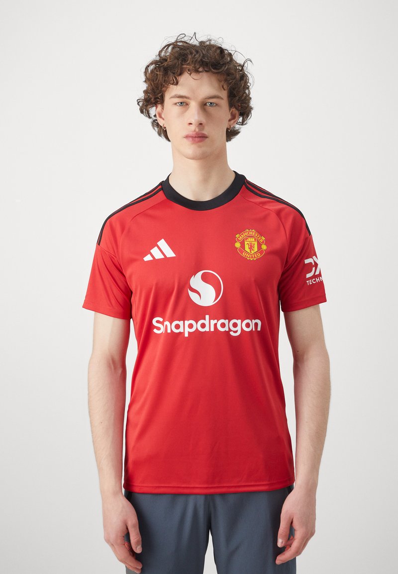 adidas Performance MANCHESTER UNITED HOME - Klubové oblečení - mufc red