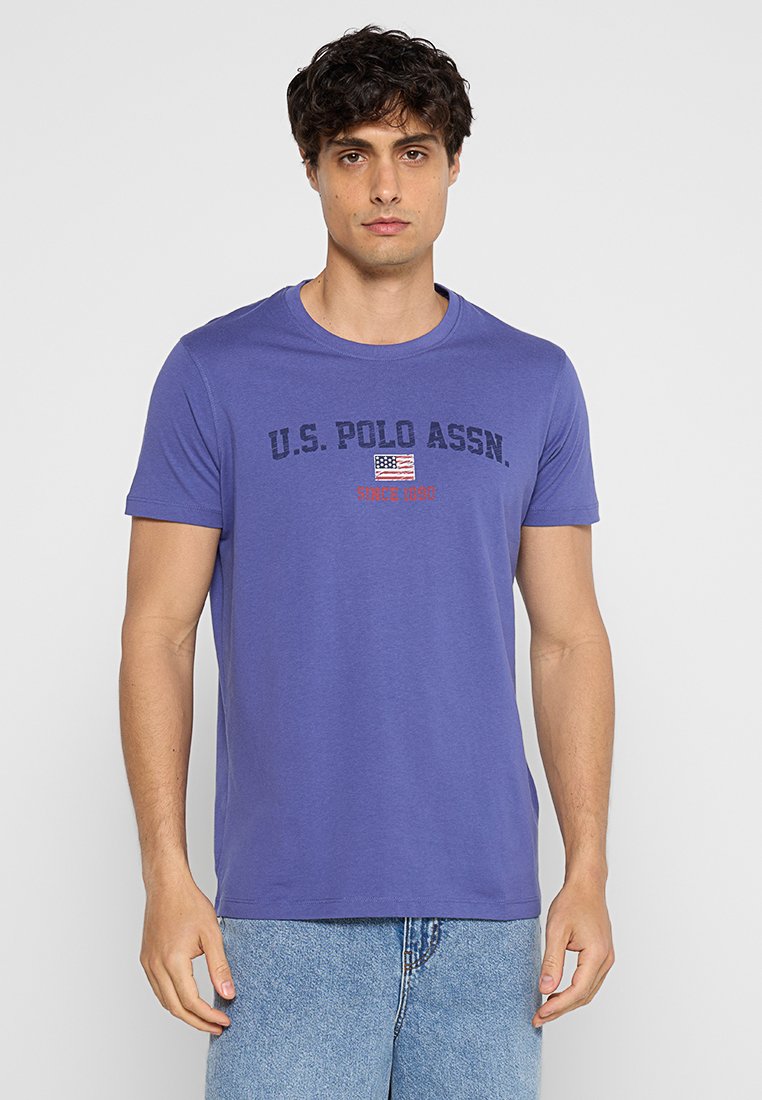 U.S. Polo Assn. T-shirt print blauw