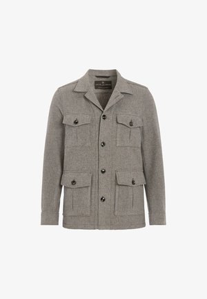 Oscar Jacobson, SAFARI SHIRT JACKET - Let jakke / Sommerjakker - hazelnut brown