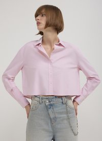 Calliope CROP TINTA UNITA  - Hemdbluse - rosa