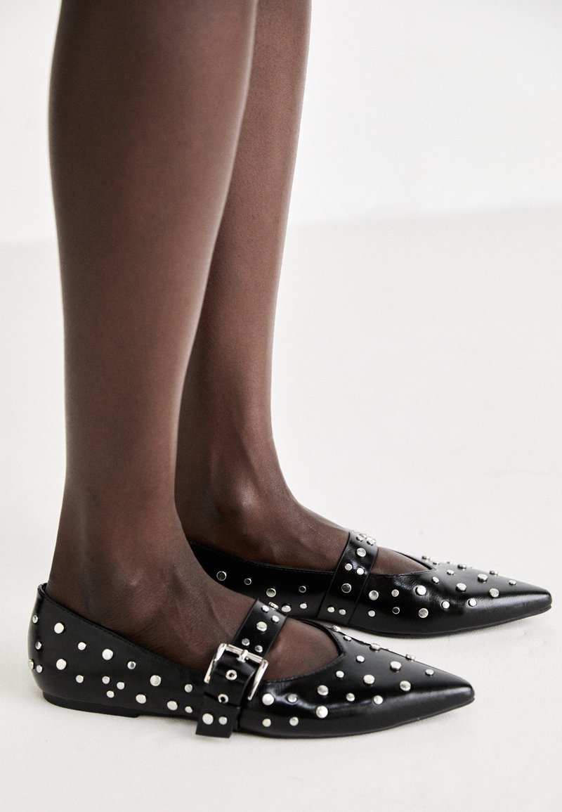 Even&Odd Wide Fit Ballerina’s zwart