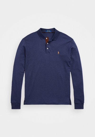 Polo Ralph Lauren CUSTOM SLIM FIT SOFT COTTON POLO SHIRT - Hosszú ujjú felső - dark blue