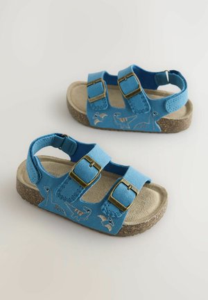 Next CUSHIONED DOUBLE BUCKLE TOUCH FASTENING STANDARD - Chaussures premiers pas - blue dinosaur