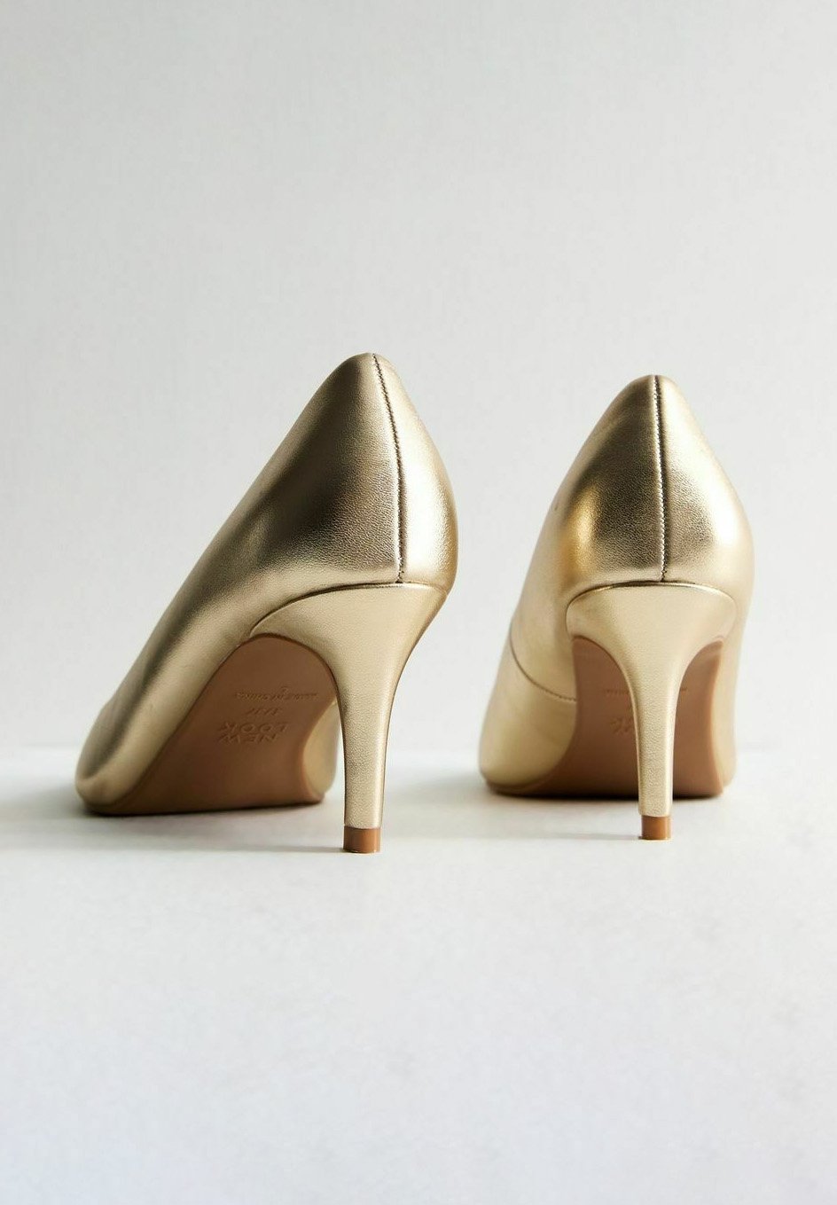 New Look Wide Fit WIDE FIT STILETTO HEEL - Decolleté - gold