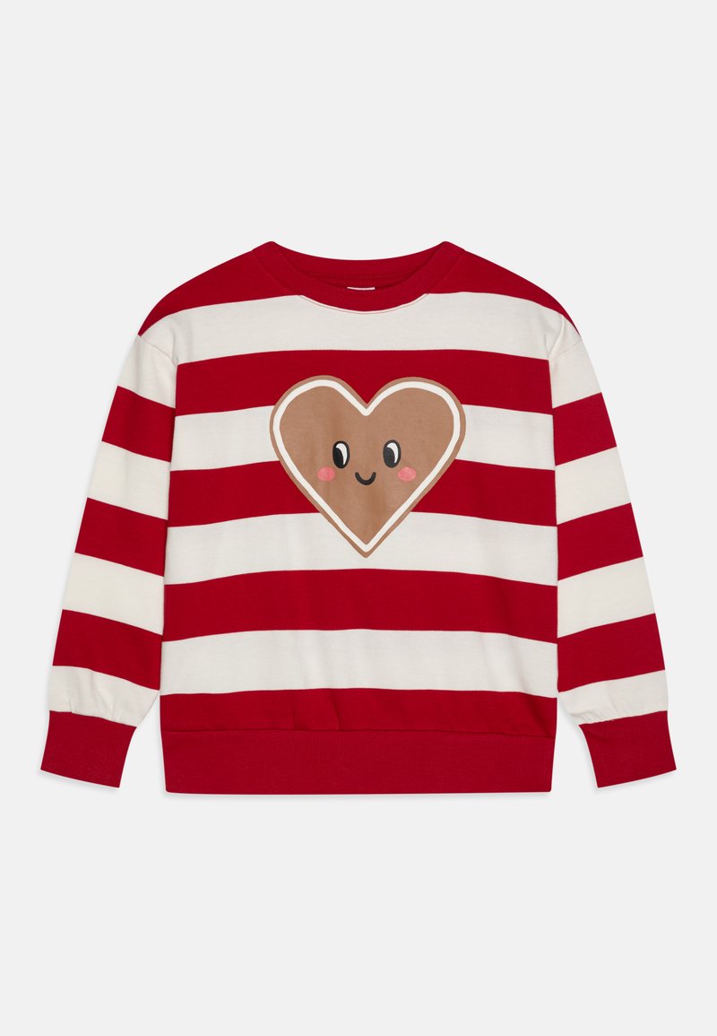 Lindex HEART FRONT UNISEX - Sweatshirt - dark red