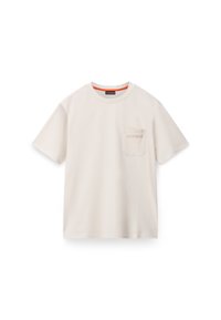 FANES - T-shirt estampada - beige dimity
