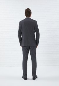 Pier One TWO TONE BIRDSEYE SUIT - Oblek - dark grey