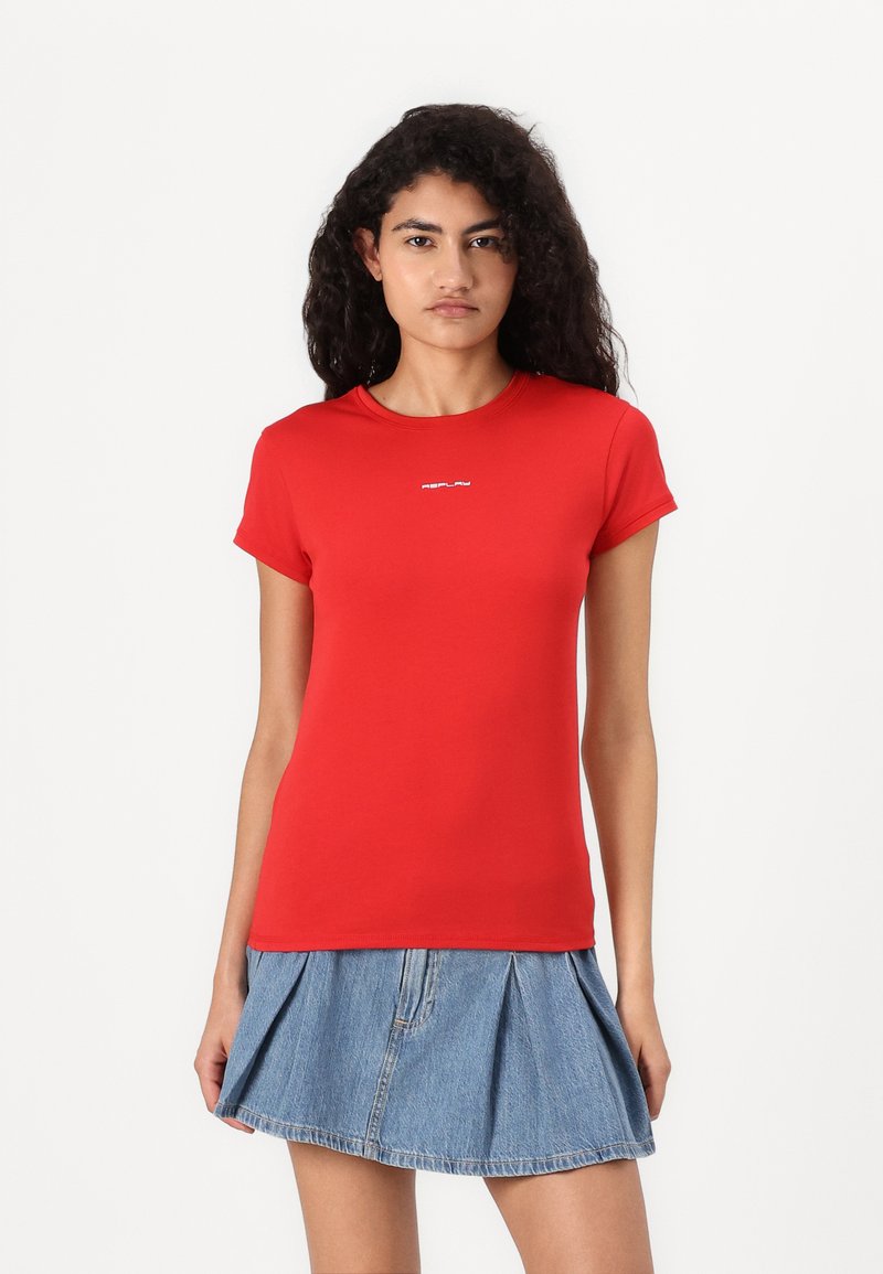 Replay LOGO - T-shirt basic - red
