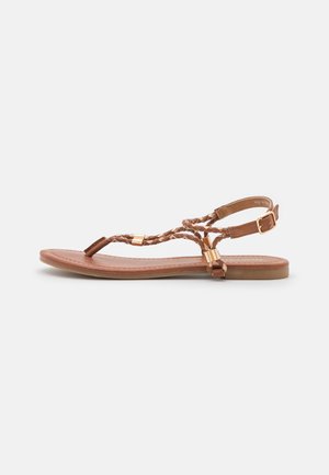 Teensandalen - cognac/gold