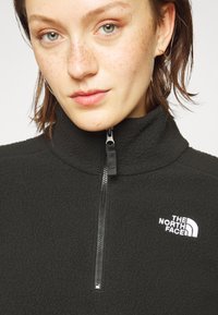 The North Face CROP - Felpa in pile -  black