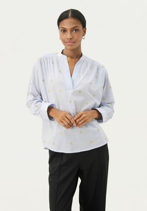 Blouse - heather gold embroidery