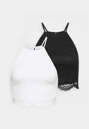 2 PACK - Top - black/white