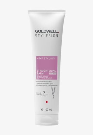 Goldwell Stylesign Heat Styling Glättungsbalsam für mittleres bis grobes Haar, 100 ml Tube, Hitzeschutz bis 230°C, Haltstufe 2/5.