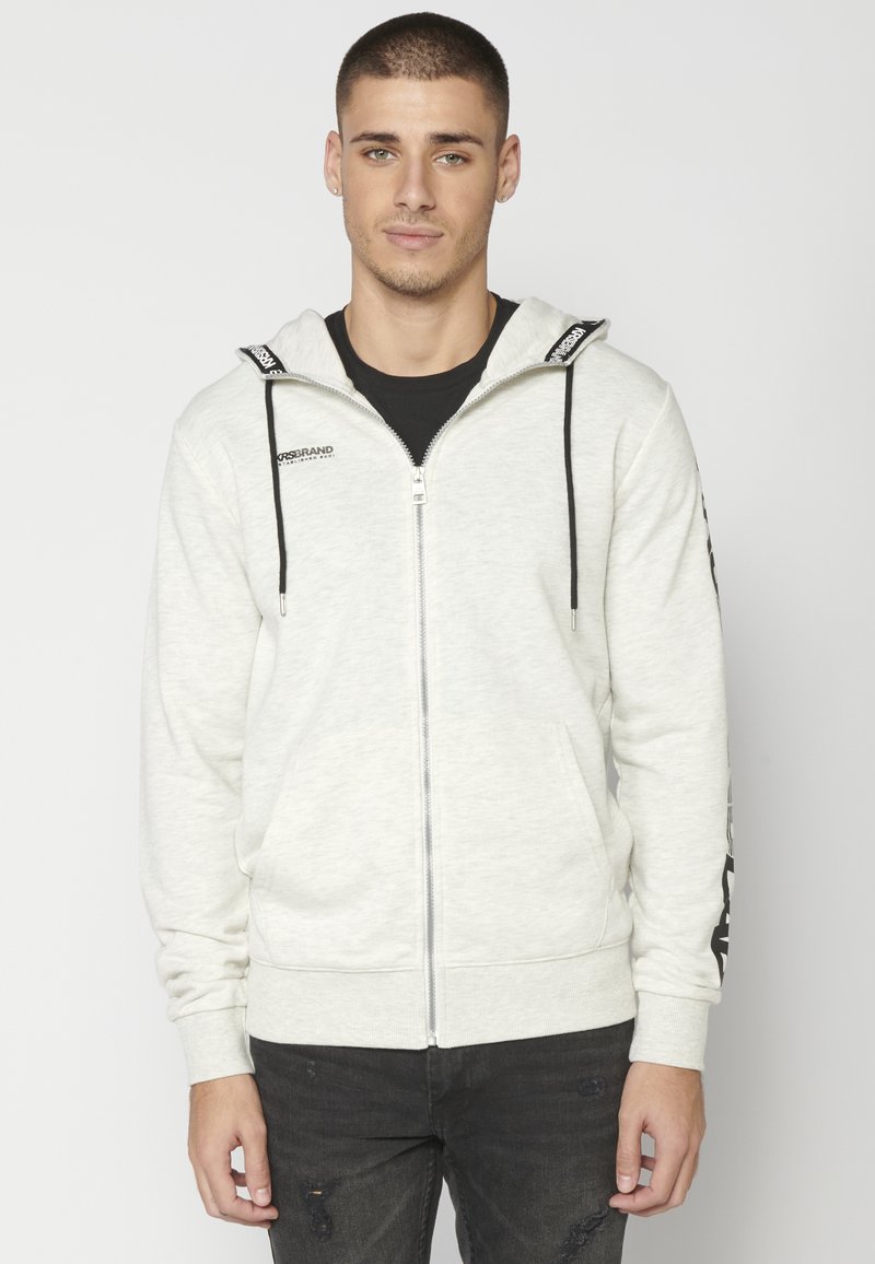 Koroshi Sudadera con cremallera - crudo