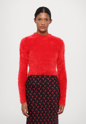 WILD PUFFY  - Svetrík - red