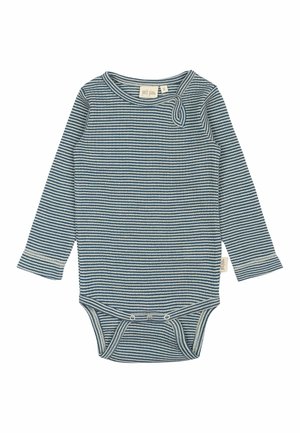 DANTE L/S MERINO  STRIPED - Body / Bodystocking - ensign blue dark off white