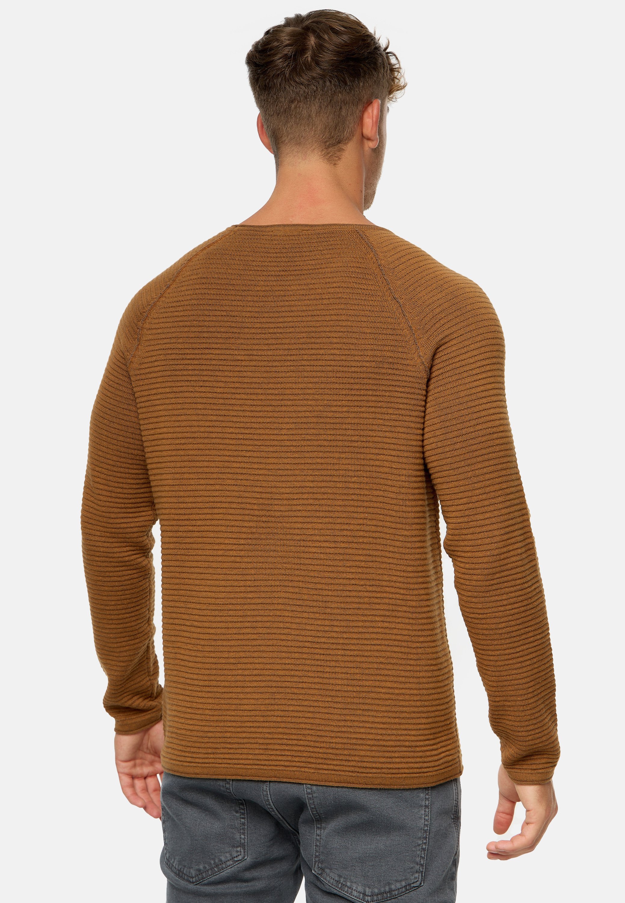 Indicode Herren Feinstrickpullover - Baumwolle Rundhals, Regular Fit