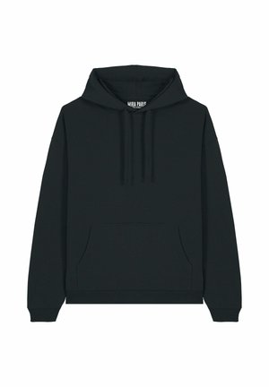 EMBROIDERY HEAYVWEIGHT UNISEX - Mikina s kapucňou - black