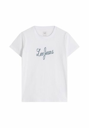 Lee, SHORT SLEEVE LEE JEANS TSHIRT FOR WOMENS - REGULAR FIT . - T-shirt con stampa - bright white