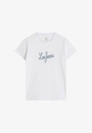 Lee, SHORT SLEEVE LEE JEANS TSHIRT FOR WOMENS - REGULAR FIT . - T-shirt con stampa - bright white