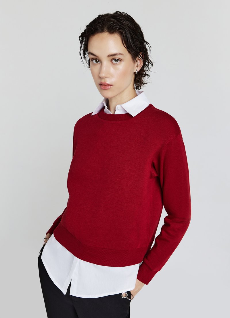 Calliope Pullover - rosso scuro