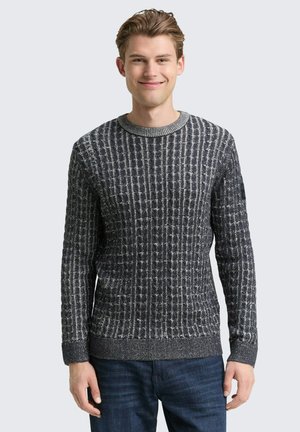 Strickpullover - navy blue plated