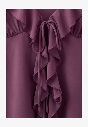 Stradivarius, RUFFLED STRAPPY TOP - Débardeur - purple
