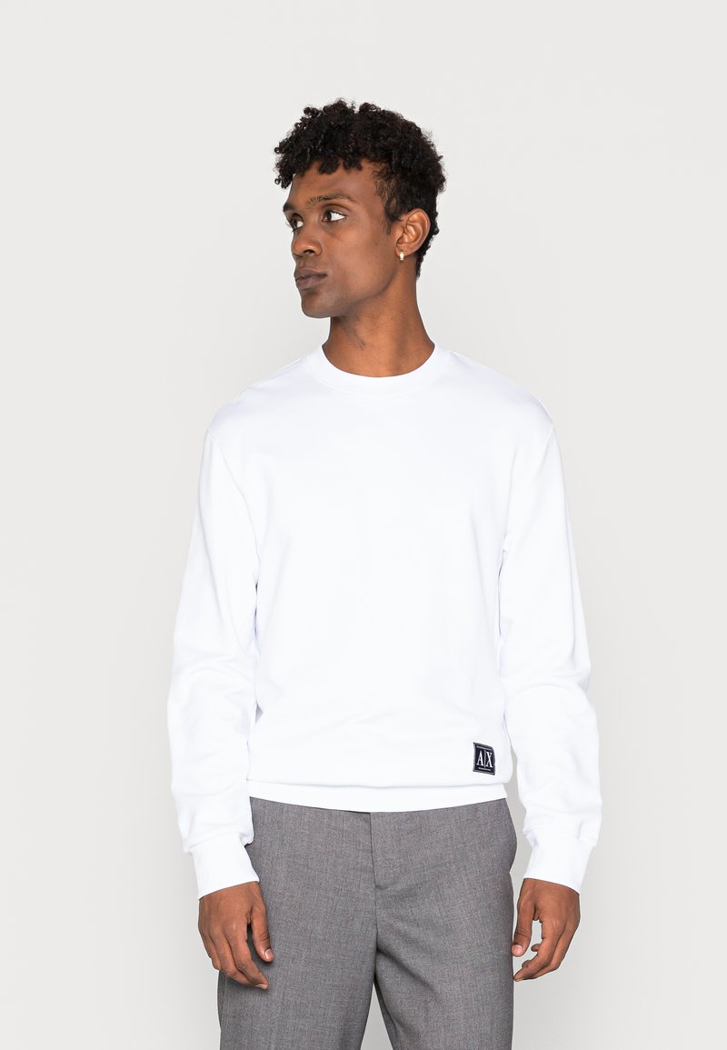 White armani exchange sweatshirt Clearance
