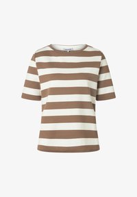 Selected, brown/offwhite