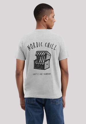 T-Shirt print - grey melange
