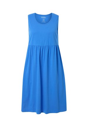 ROUND NECK SHORT EMPIRE - Jerseyjurk - peacock blue