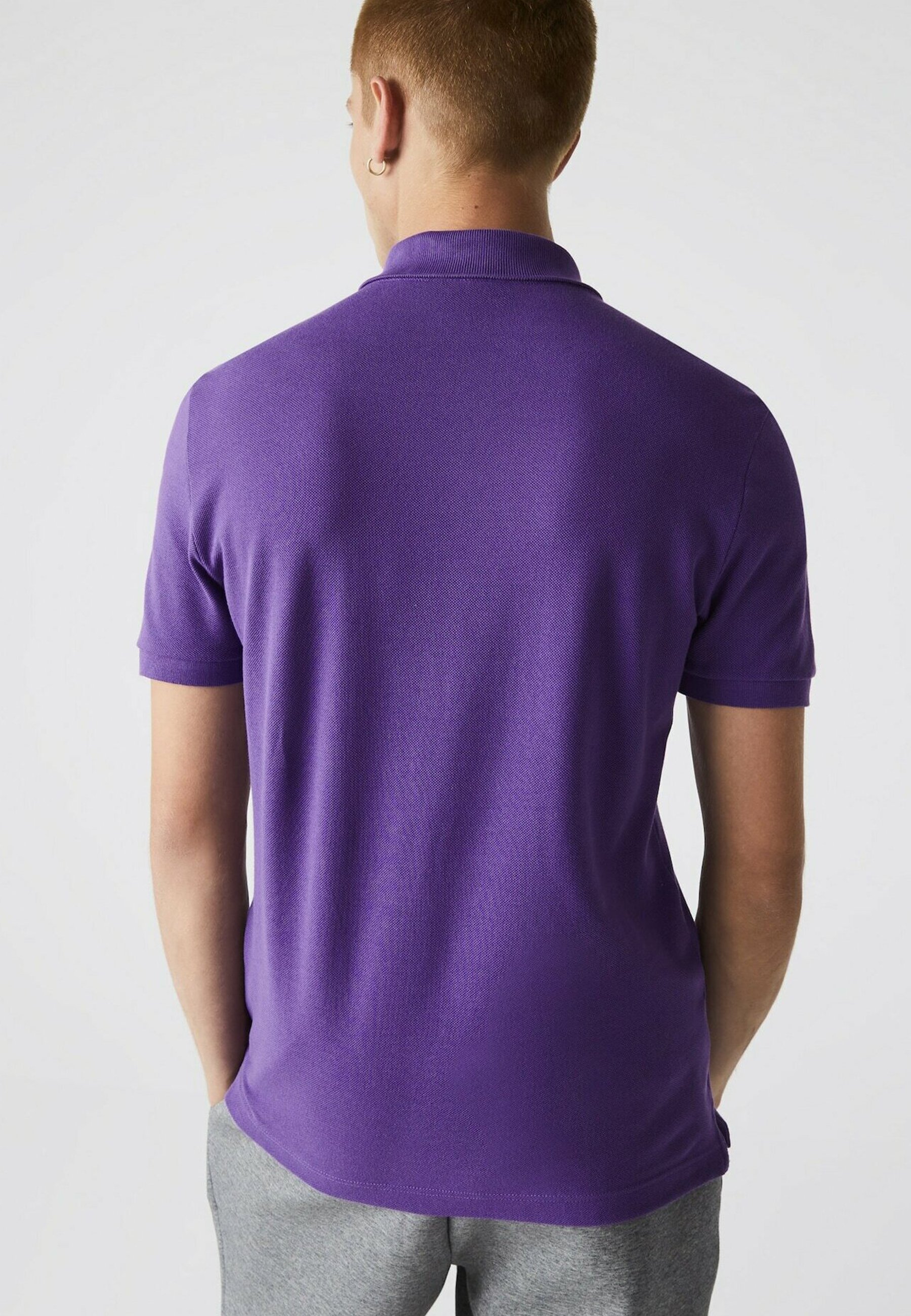 purple lacoste t shirt