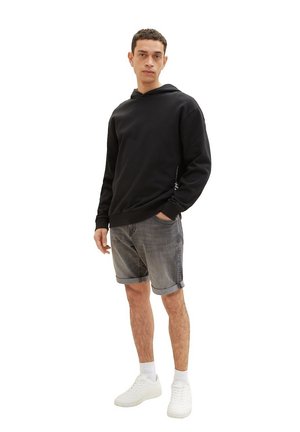 TOM TAILOR, JOSH - Shorts vaqueros - used mid stone grey denim