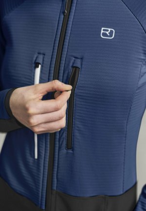 ORTOVOX, FLEECE RIB - Veste polaire - blue nunatak