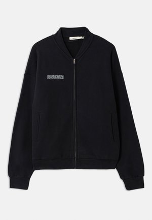 MIDWEIGHT UNISEX - Majica s kapuljačom i patentnim zatvaračem - black