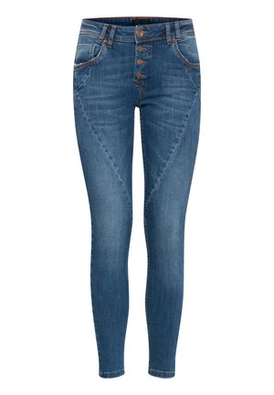 PZANNA - Vaqueros pitillo - medium blue denim