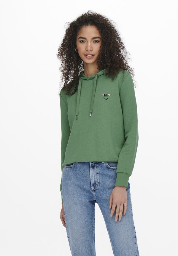 LOGOPRINT - Kapuzenpullover - dark ivy