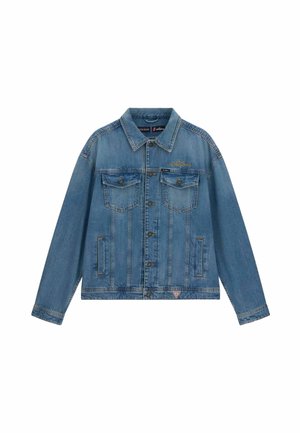 Guess Jeans JEANS-TRUCKERJACKE GJ X ROLLING STONES - Giacca di jeans - blue