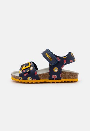 GHITA BOY - Sandali - navy/yellow