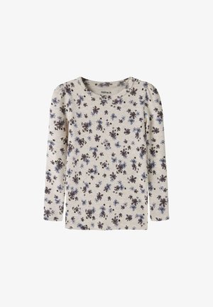 Name it, LONG SLEEVED TOP PRINTED - T-shirt à manches longues - white