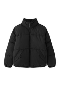 PULL&BEAR Zimní bunda - black