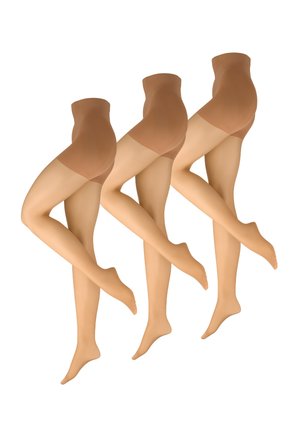 3-PACK FEIN - Tights - mandel