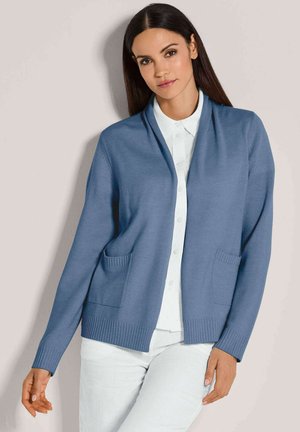 Strickjacke - smoky blue   melange