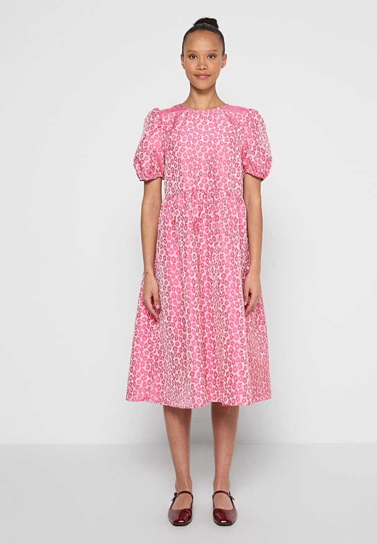 YAS Cocktailjurk donkerroze