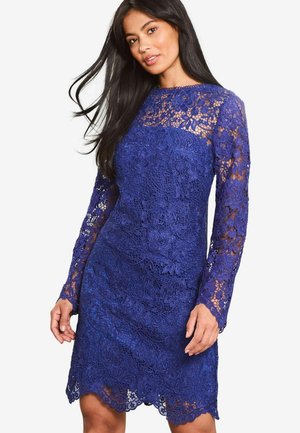 PREMIUM LONG SLEEVE MINI - Vestido de cóctel - blue