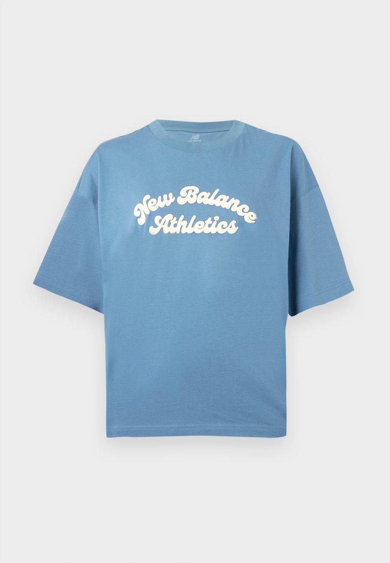 New Balance T-shirt print blauw